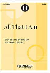 All That I Am SATB choral sheet music cover